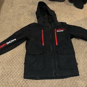 Superdry Snow Black and Red Men's Jacket and Pants Set